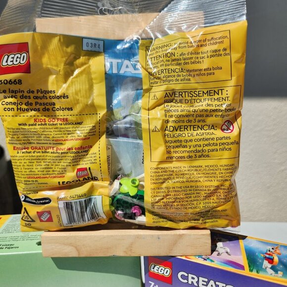 LEGO EASTER BUNDLE Bird’s Nest Unicorn Bunny Set SPRING Decor 40639 31140 30668 - Picture 7 of 9